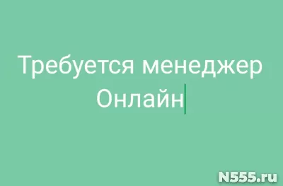 Требуется менеджер онлайн